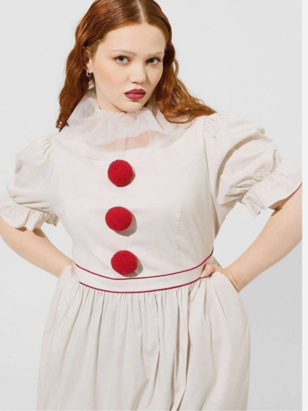 Torrid Pennywise IT Warner Bros Mini Dress Costume Size 2 OWO - Picture 8 of 8
